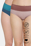 Zivame Anti-Microbial High Rise Full Coverage Tummy Tucker Hipster Panty (Pack of 2) - Multicolor — thumbnail 1
